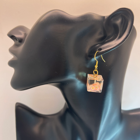 Flower Ice Cube Earrings