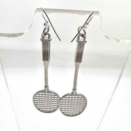 Badminton Tennis Racket Earrings