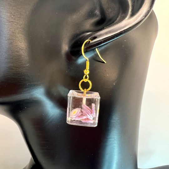 Flower Ice Cube Earrings