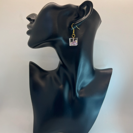 Flower Ice Cube Earrings