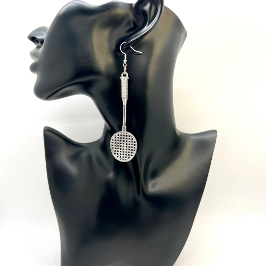 Badminton Tennis Racket Earrings