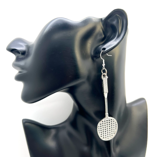 Badminton Tennis Racket Earrings