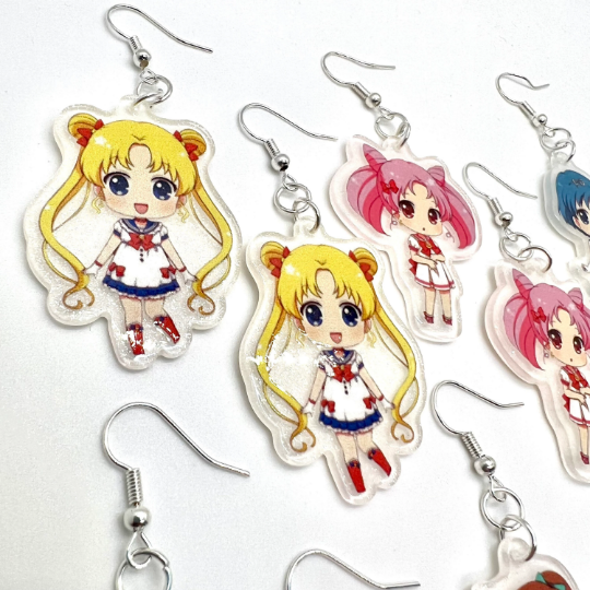 Sailor Moon Glitter Earrings