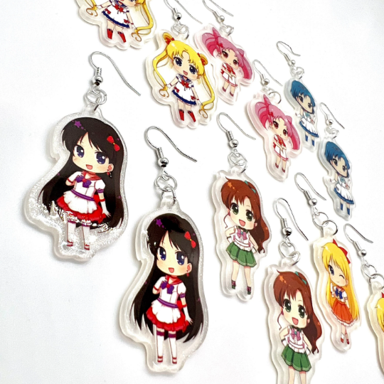 Sailor Moon Glitter Earrings