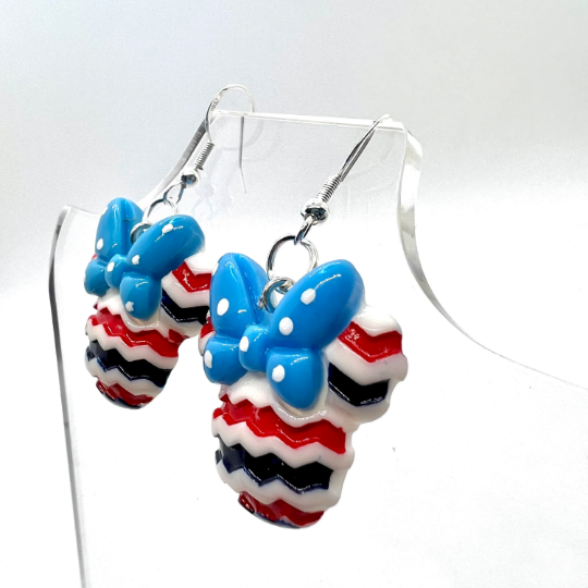 Patriotic Minnie Earrings