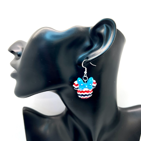 Patriotic Minnie Earrings