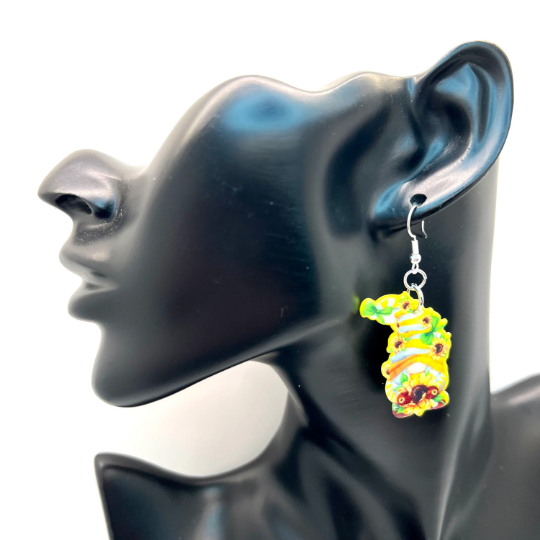 Sun Flower Gnome Earrings