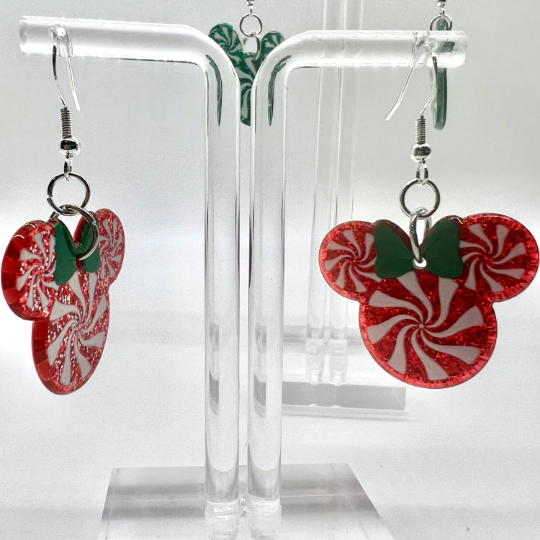 Mickey Peppermint Earrings