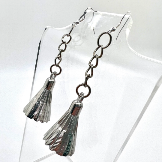 Badminton Birdie Earrings
