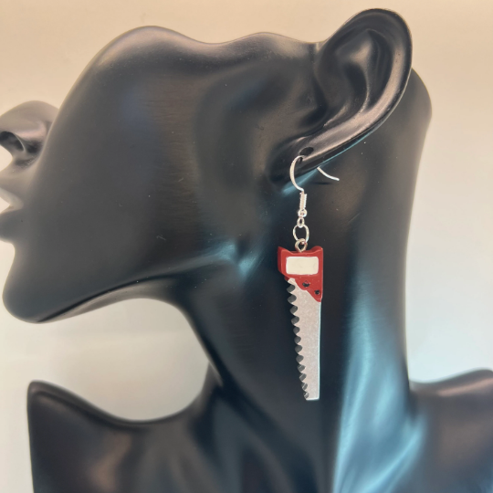 Saw Blade Tool Earrings