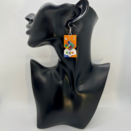 Rubiks Cube Earrings