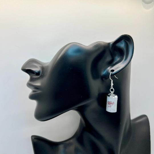 Diet Dr Pepper Can Earrings
