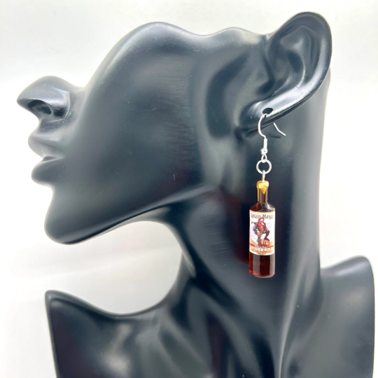 Captain Morgan Bottle Earrings