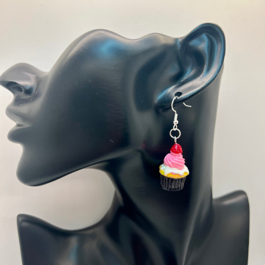 Strawberry Cupcake Earrings