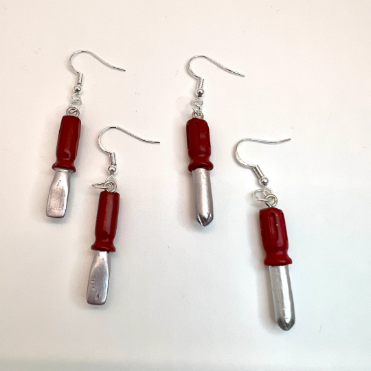 Screw Driver Earrings