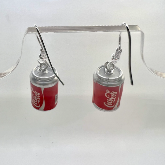 Coca Cola Coke Can Earrings