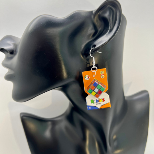 Rubiks Cube Earrings