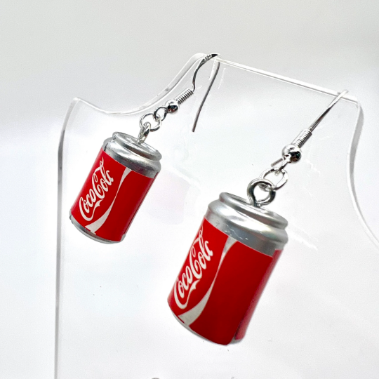 Coca Cola Coke Can Earrings