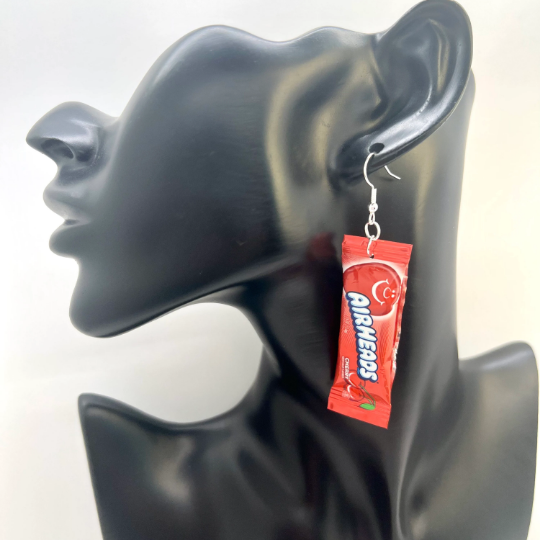 Red Air Heads Candy Earrings