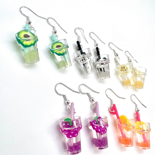 Lemonade Drink Earrings