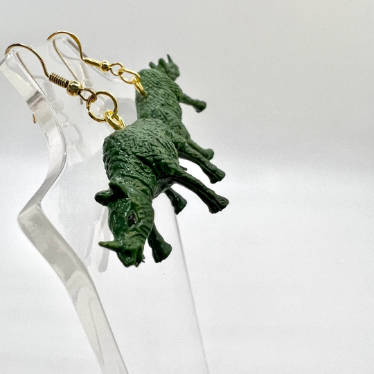 Rhino Earrings