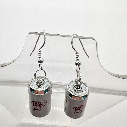 Diet Dr Pepper Can Earrings