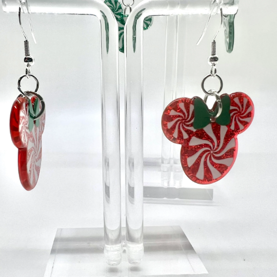 Mickey Peppermint Earrings
