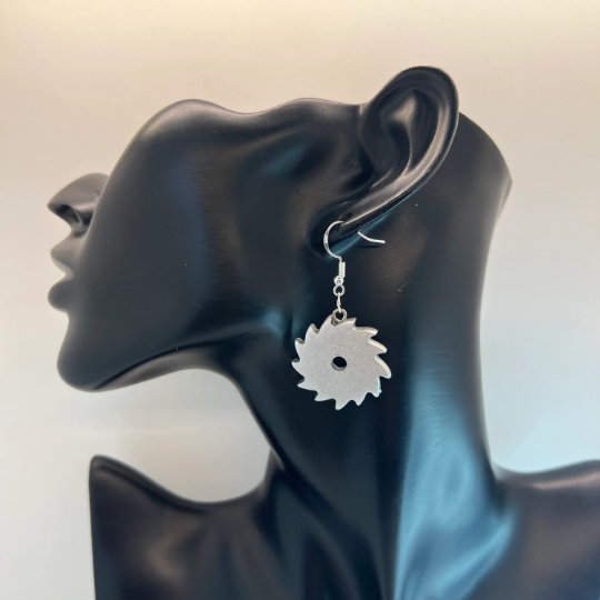 Saw Blade Tool Earrings
