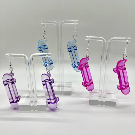 Skateboard Earrings