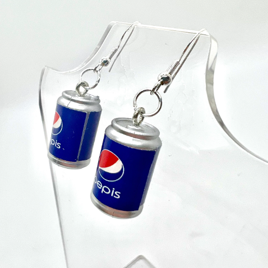 Pepsi Can Earrings