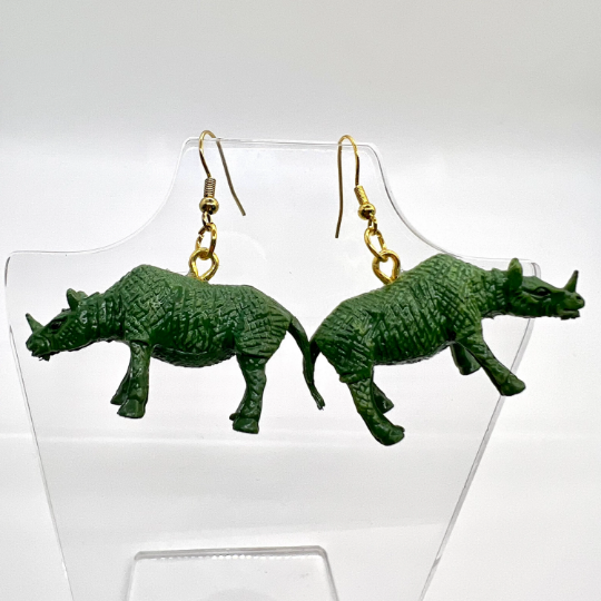 Rhino Earrings
