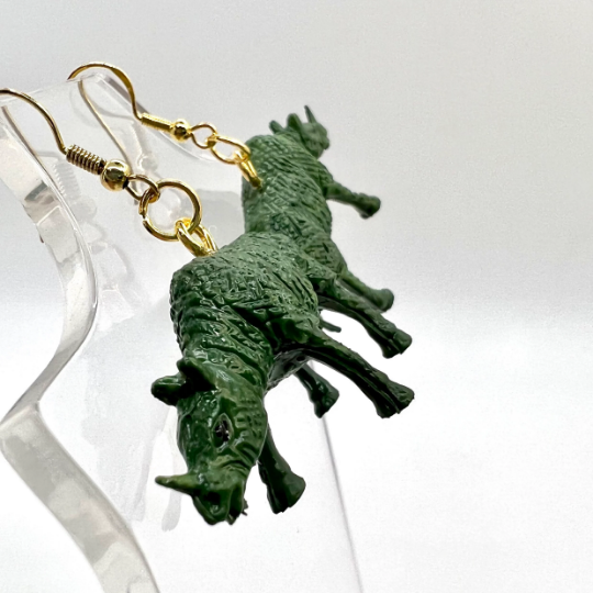 Rhino Earrings