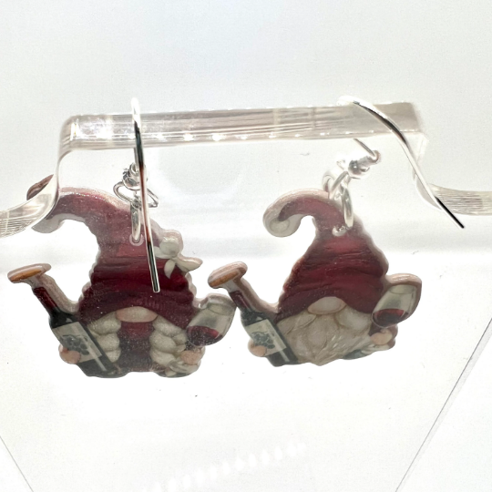 Wine Gnome Earrings