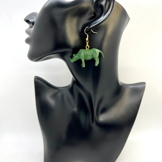 Rhino Earrings