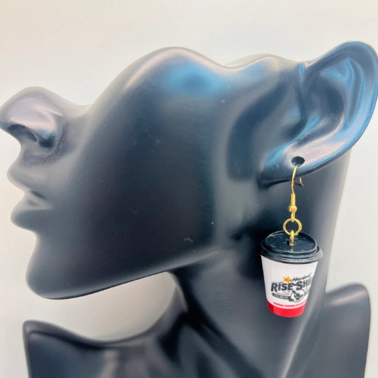 Hardees Coffee Cup Earrings