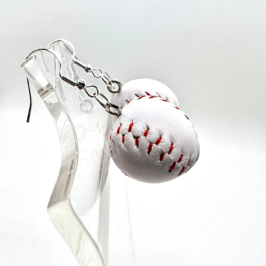 Large Baseball Earrings