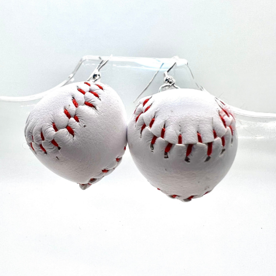 Large Baseball Earrings