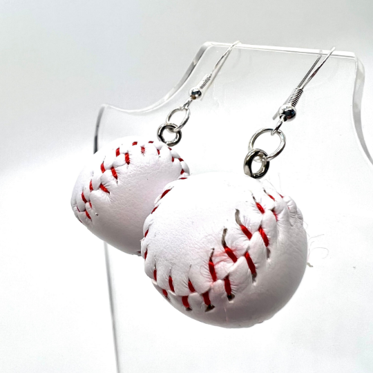 Large Baseball Earrings
