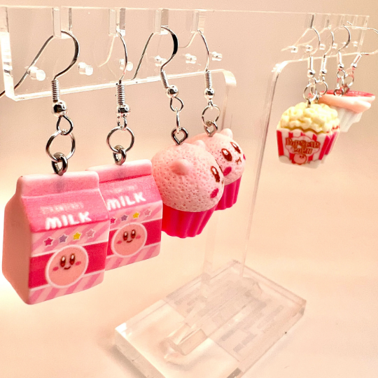 Kirby Earrings - Nintendo Earrings
