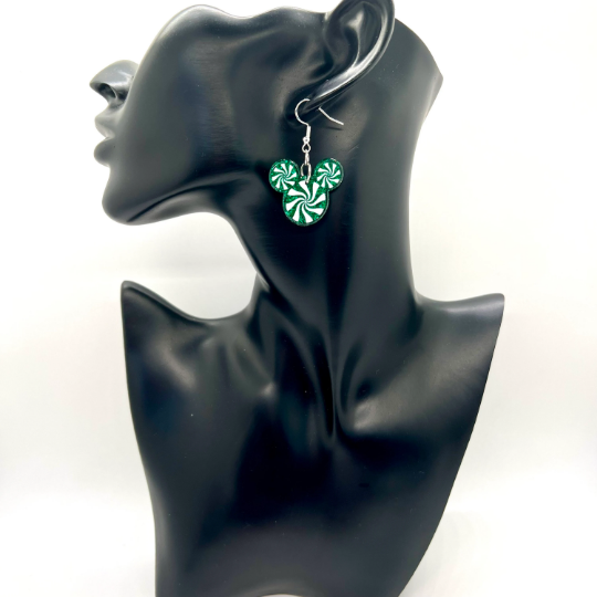 Mickey Peppermint Earrings