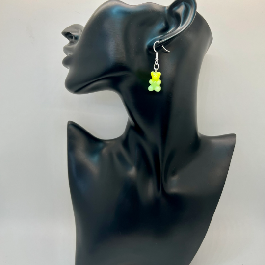 Gummy Bear Ombre Glitter Earrings
