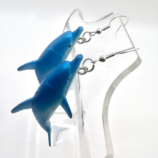 Blue Dolphin Earrings
