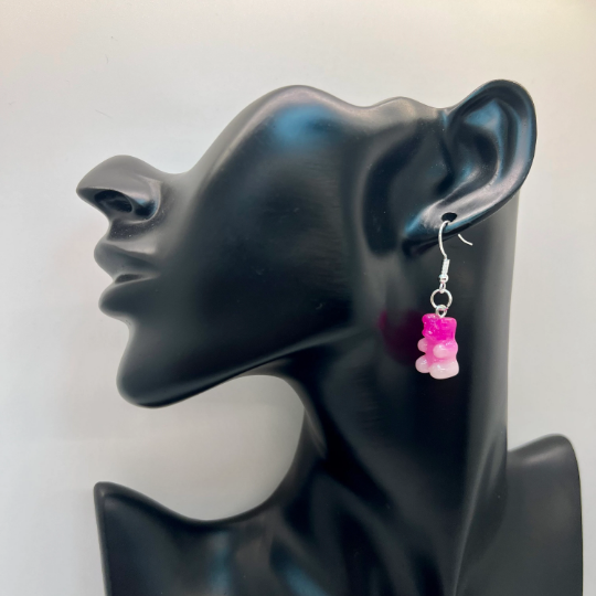 Gummy Bear Ombre Glitter Earrings