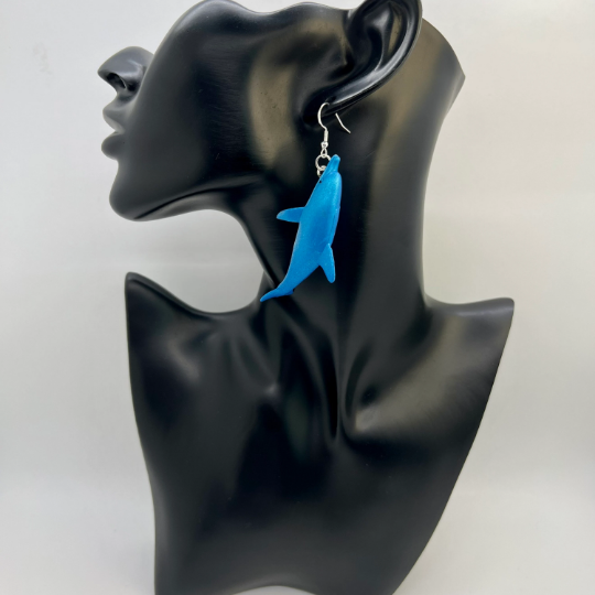 Blue Dolphin Earrings