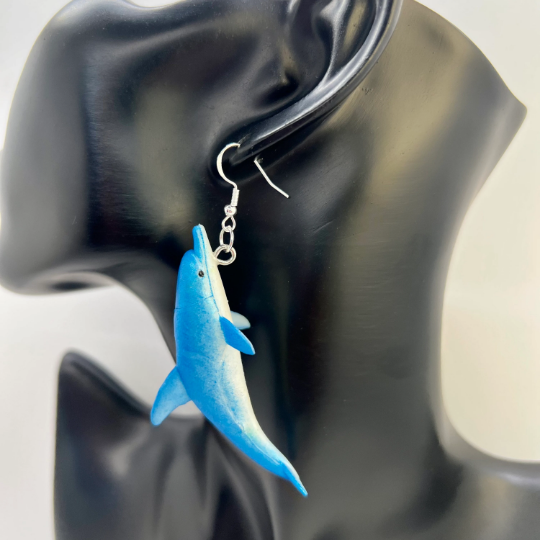 Blue Dolphin Earrings
