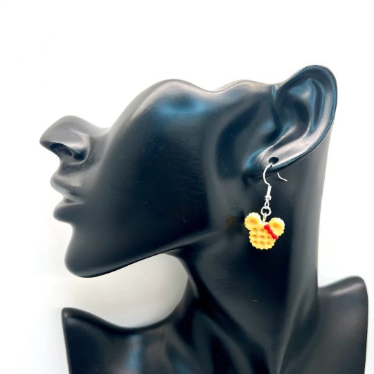 Minnie Mouse Waffle Earrings