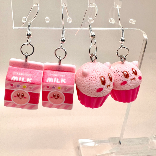 Kirby Earrings - Nintendo Earrings