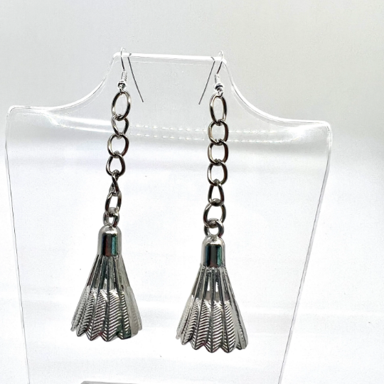 Badminton Birdie Earrings