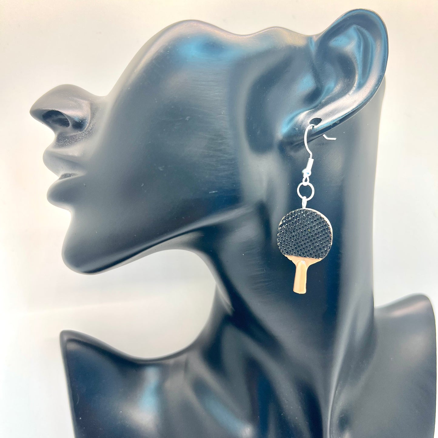 Ping Pong Paddle Earrings