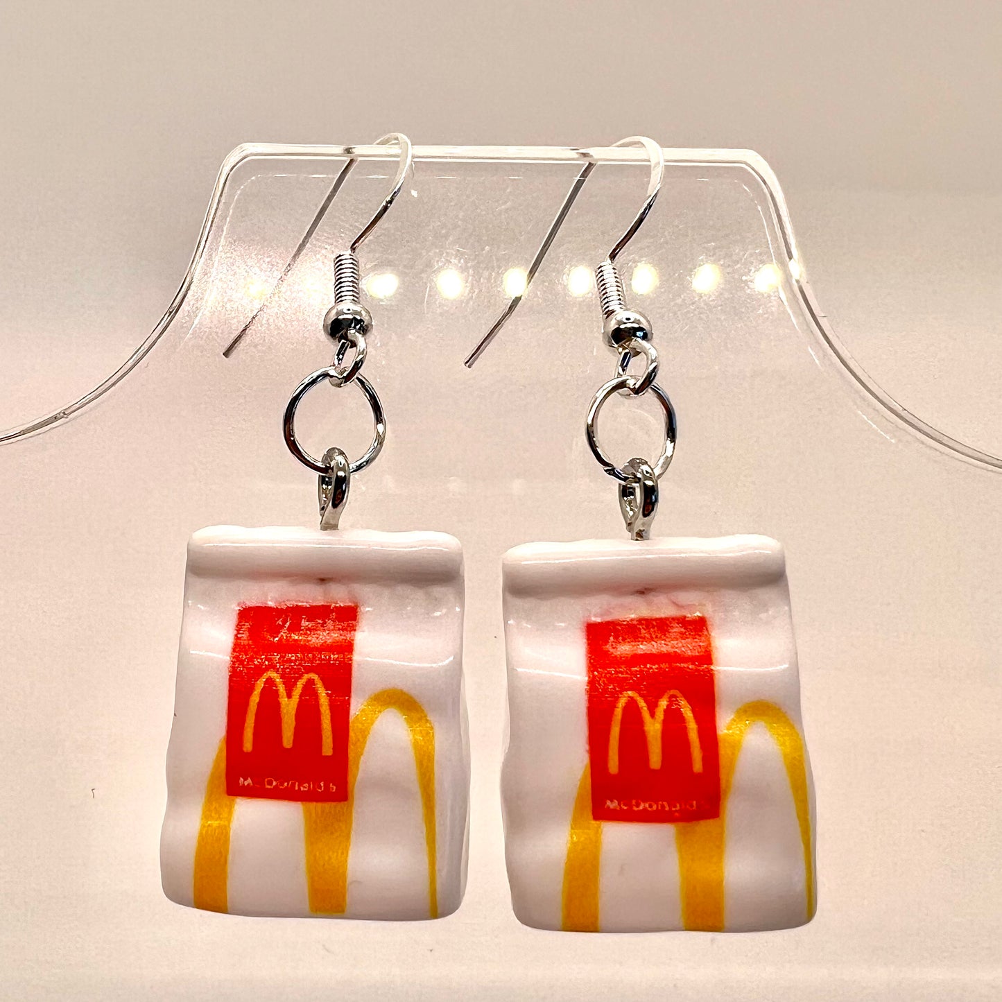 McDonalds Bag Earrings